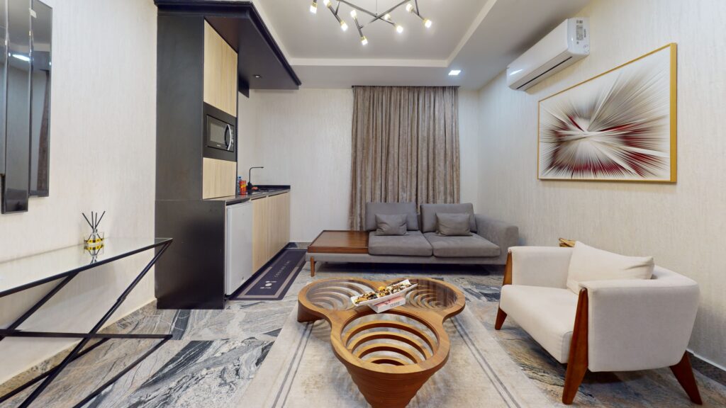 Luxury Apartments Abuja Yanna Apartments by khaliques Block 3 Living Room(5)