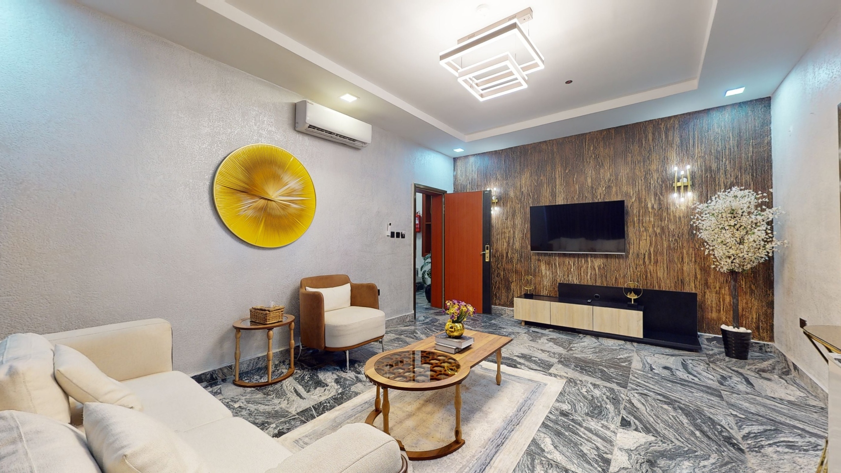 Luxury Apartments Abuja Yanna Apartments by khaliques Block 1 Adam Living Room(1)