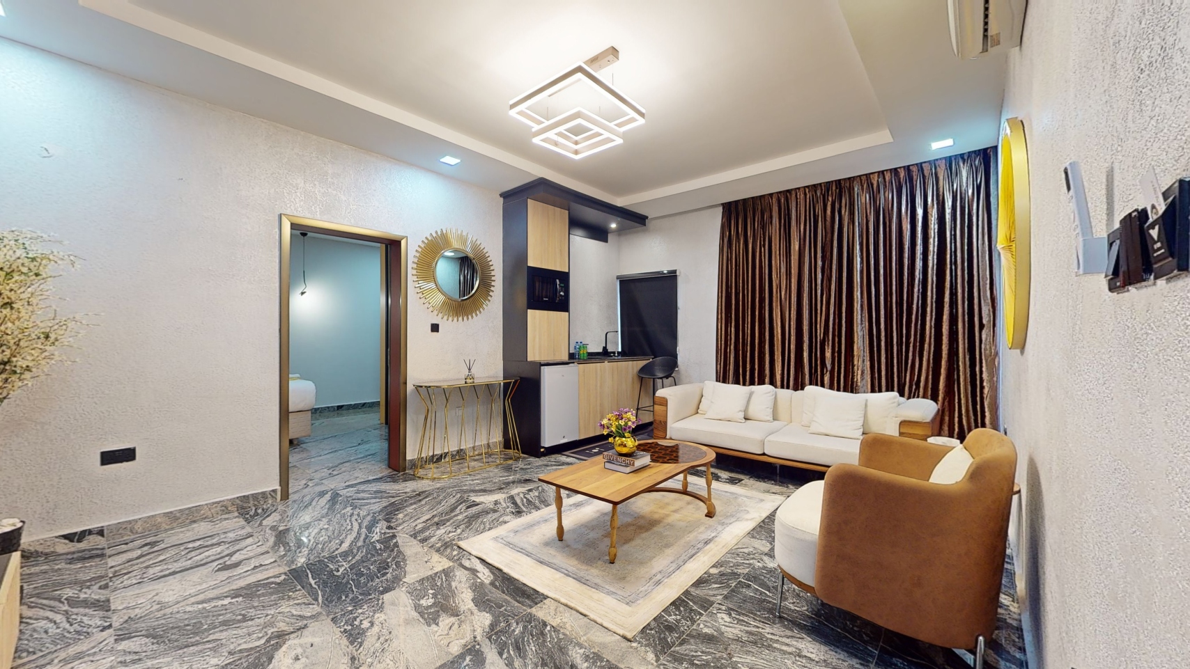 Luxury Apartments Abuja Yanna Apartments by khaliques Block 1 Adam Living Room(3)