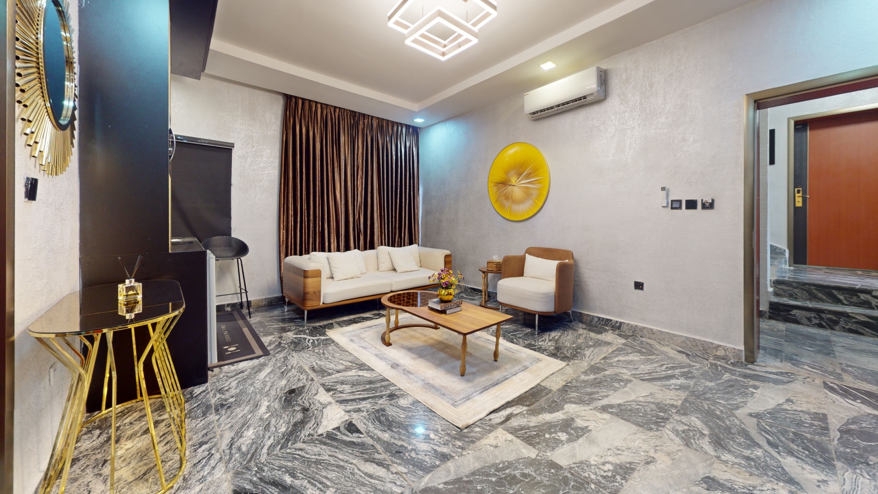 Luxury Apartments Abuja Yanna Apartments by khaliques Block 1 Living Room(1)